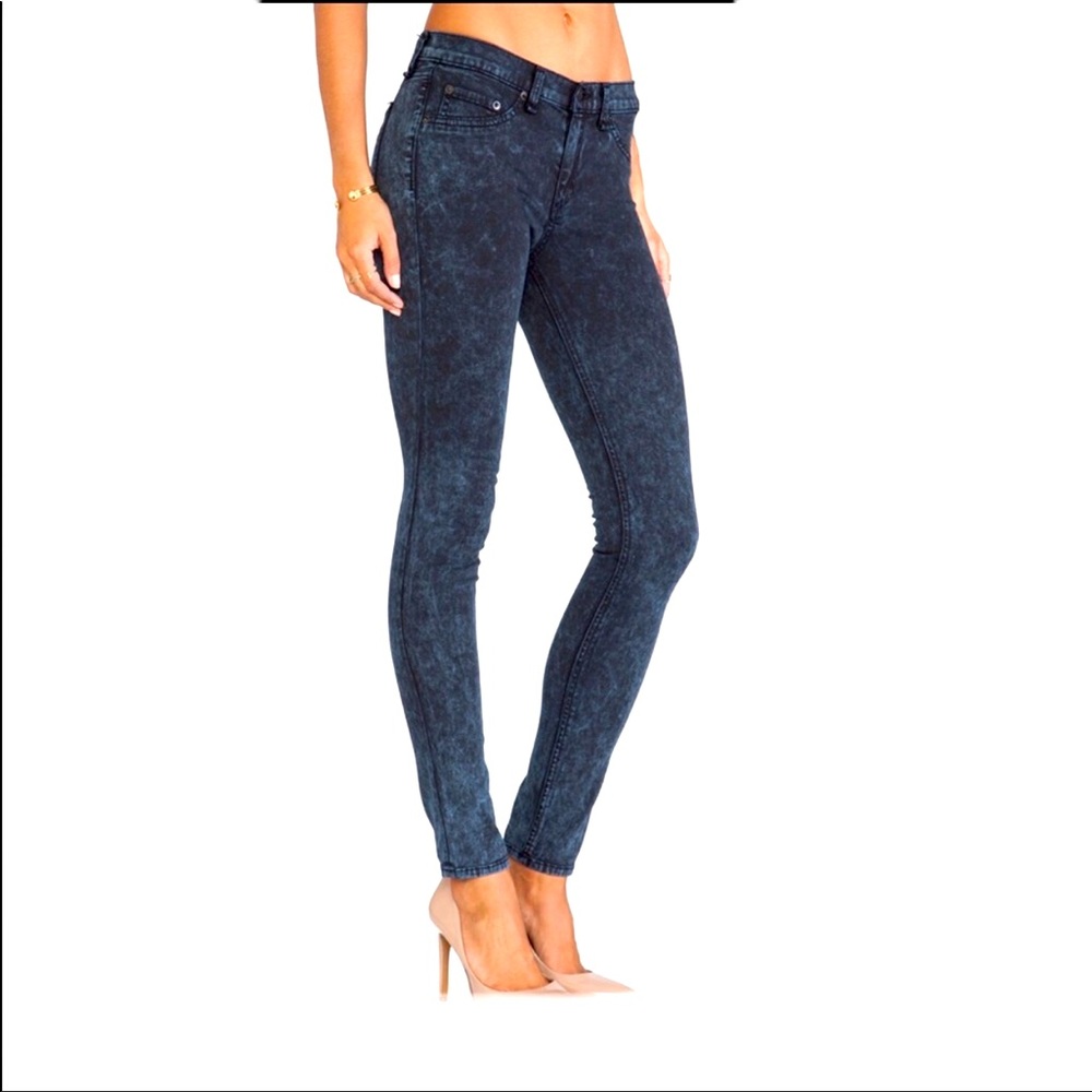 Rag & Bone Rosebowl Navy Legging Fit Jean Size 27